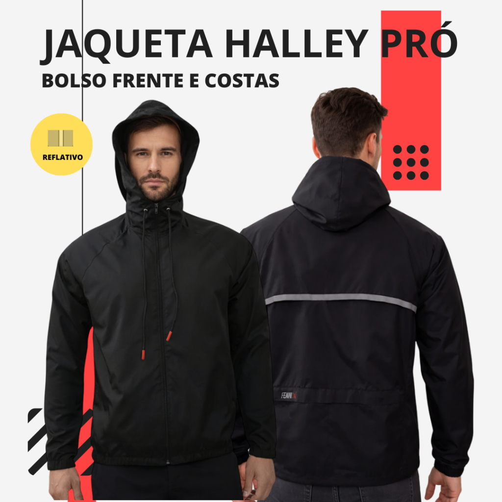 JAQUETA CICLISMO CORTA VENTO UNISSEX  COM CAPUZ/ TECIDO NYLON DE PARAQUEDAS HIDRORREPELENTE