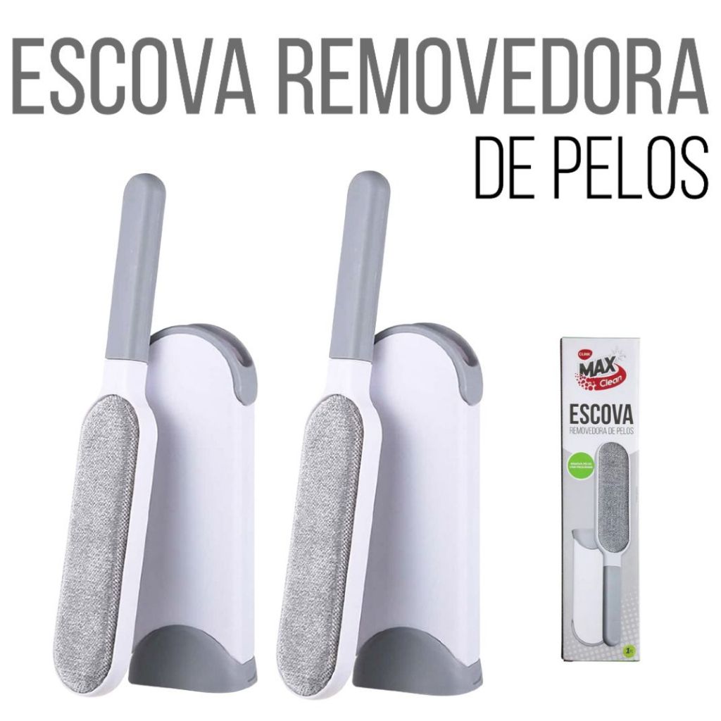 1 ou 2 Escova removedor de pelos e de Fiapos com base de auto-limpeza conjunto + Escova de Bolso