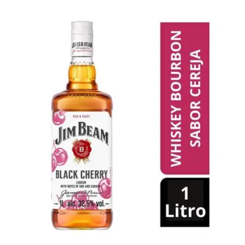 Whisky Bourbon Jim Beam Cherry 1L em Oferta na Shopee