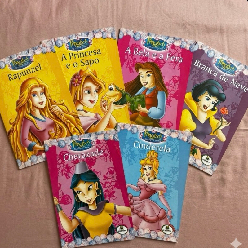 Kit 6 Livros Infantis Coleção Princesas - Clássicos e Contos de Fada