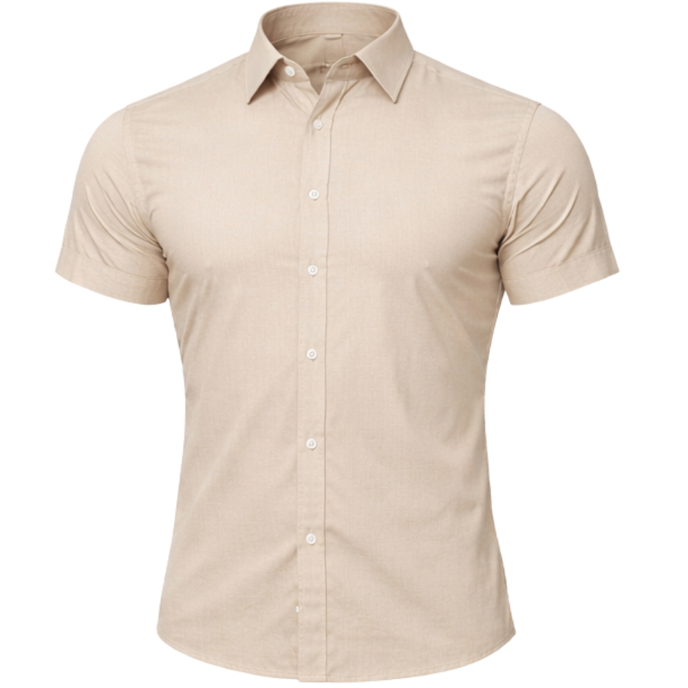 Camisa Social Masculina de Linho Premium Elegante Tecido Leve Respirável Confortável para Trabalho e Eventos
