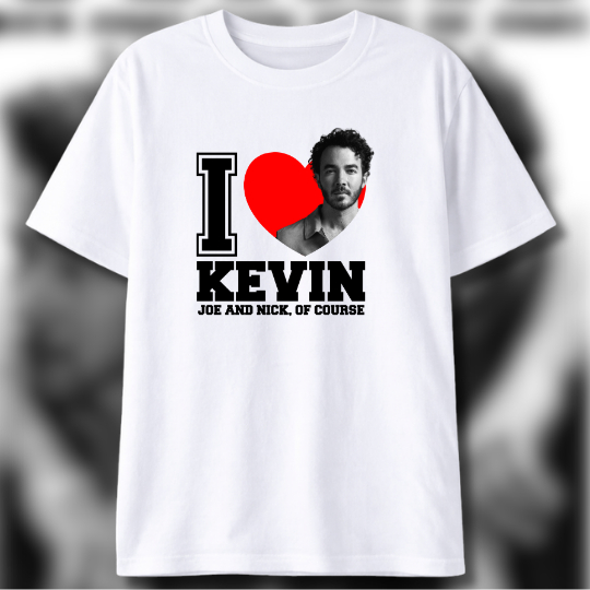 Blusa Estampada Do Cantor Kevin Jonas Musica Rock Pop Internacional l 100% Algodão Unissex