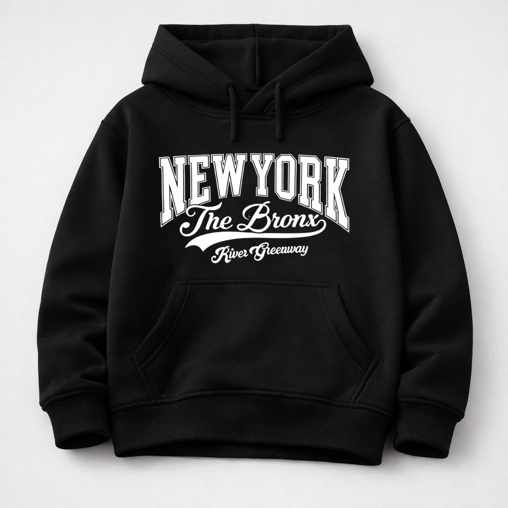 Moletom Canguru Infantil New York Com Capuz Estampa Frontal em Oferta na Shopee