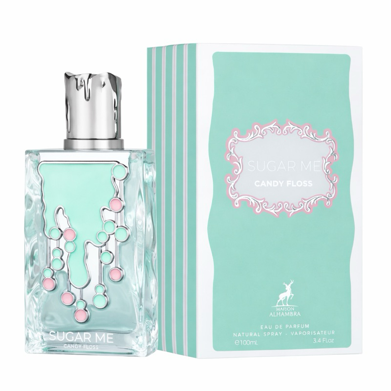 Perfume Sugar Me Candy Floss Maison Alhambra 100ml Eau de Parfum Feminino Gourmand Doce Algodão-Doce Alta Fixação