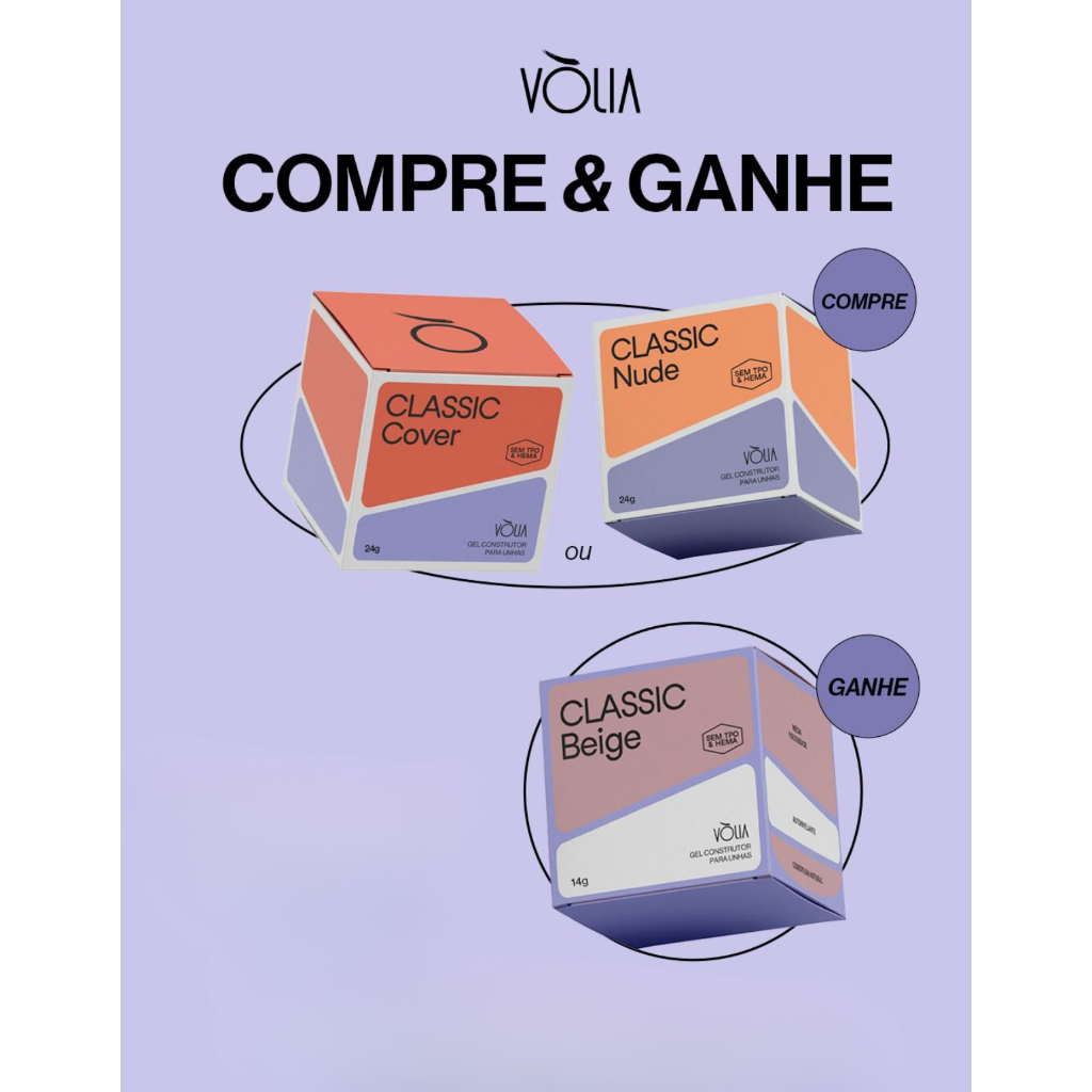 Kit Volia 2 Refil Capsula Gel Classic 24g - Volia - Compre e Ganhe em Oferta na Shopee