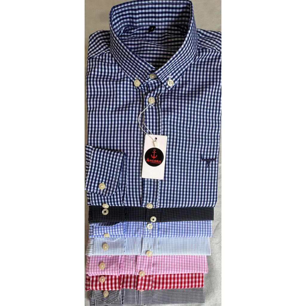 Camisa Masculina Algodão Social Xadrez Listrada Manga longa Tricoline Slim country  Cabeça do boi em Oferta na Shopee