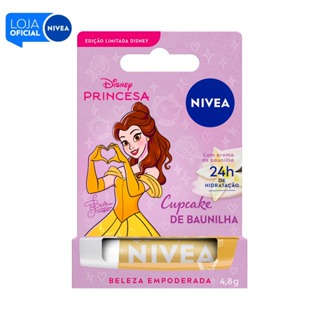 NIVEA Hidratante Labial Cupcake de Baunilha Ed. Limitada Bela Disney® Princesa 4,8g em Oferta na Shopee