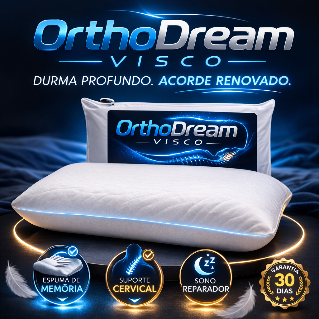 Travesseiro Viscoelástico OthoDrem Nasa Ortopédico Cervical Memory Foam Anatômico Confortável Antiácaro
