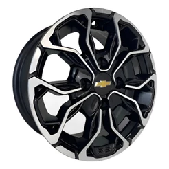 Kit 4 Rodas Aro 13 4x100 Gm Chevrolet Celta Onix Prisma Montana Bicos Cortesia Preto Diamantado M16