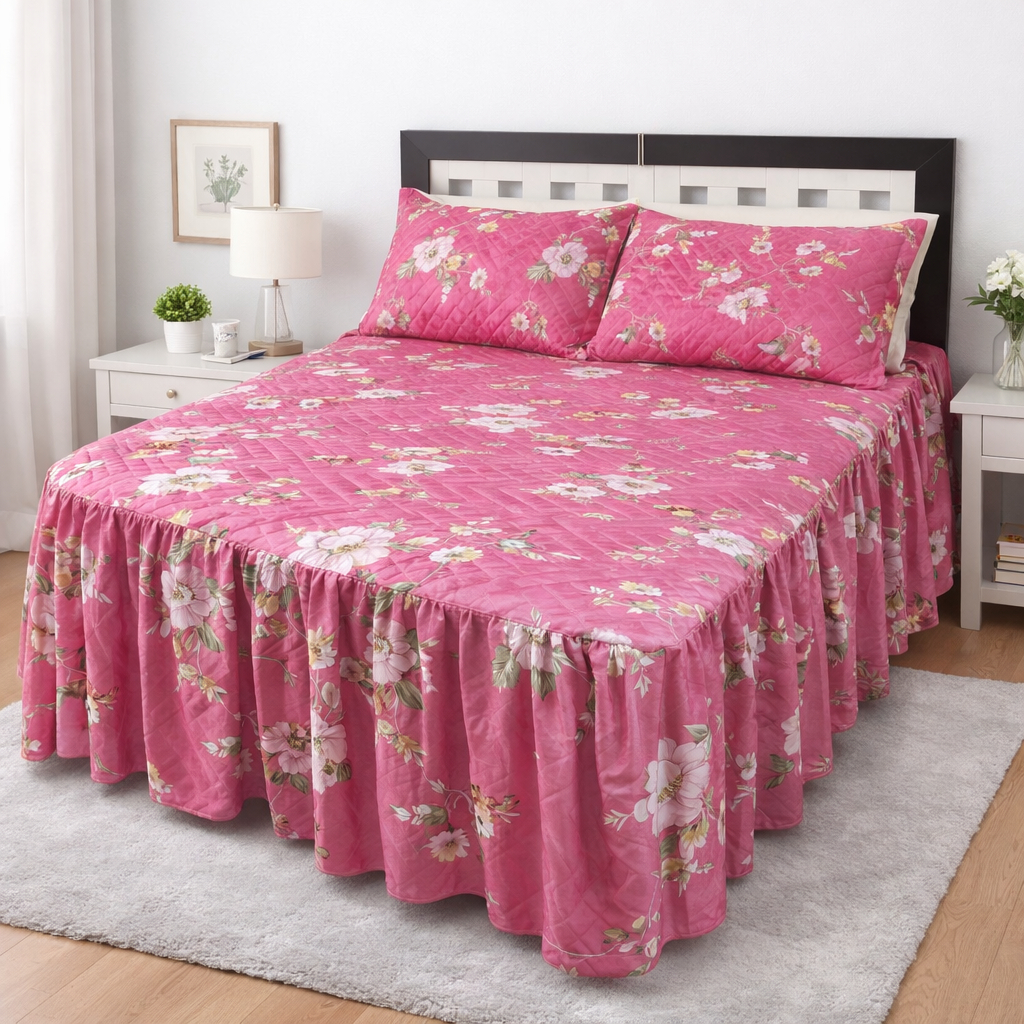 Jogo de Cama Requinte Colcha Casal Padrão Cama Box 03 Peças Diversas Cores Estampas Quarto de Casal