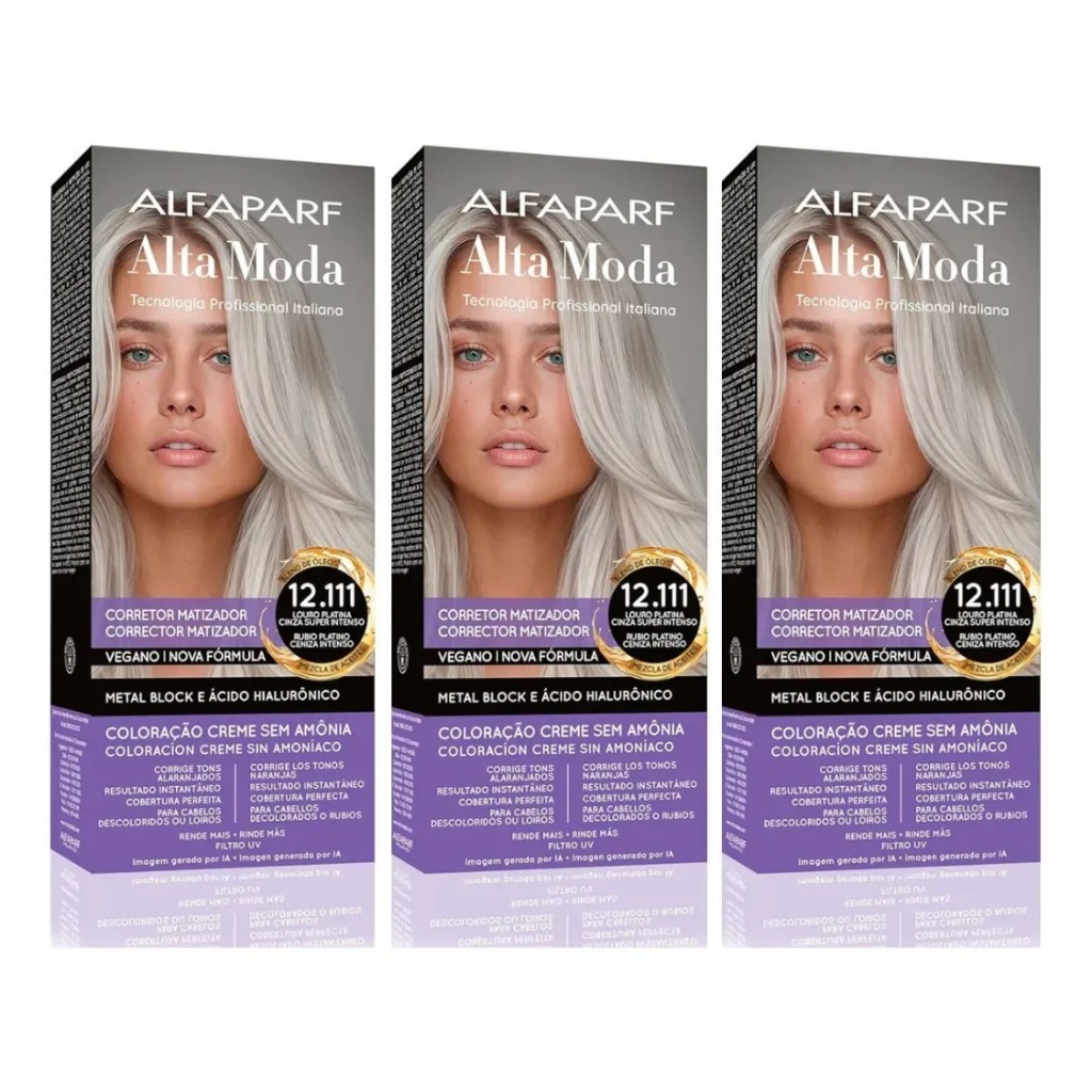 Alta Moda Kit 3 Unid Corretor Matizador 12.111