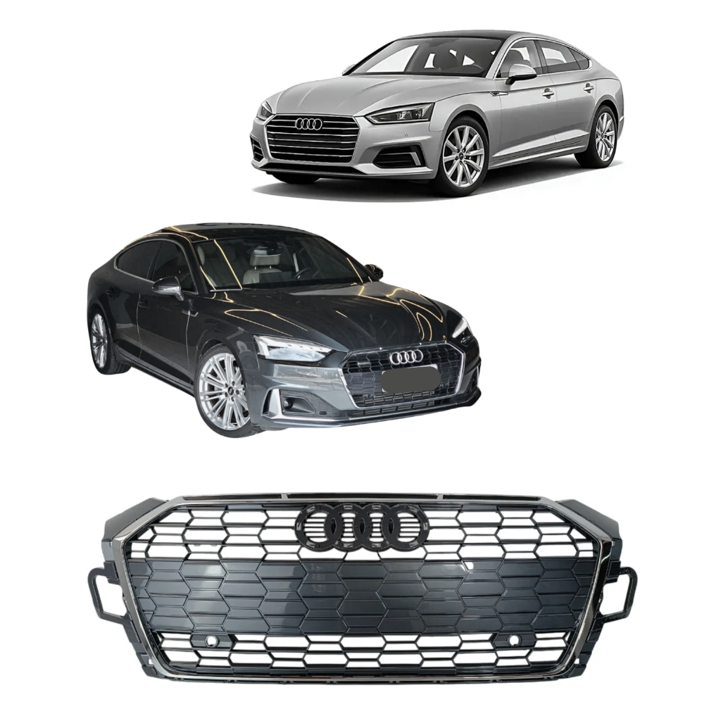 Grade Superior Parachoque Dianteiro Friso Cromado Audi A5 2020 2025 8W6853651BE