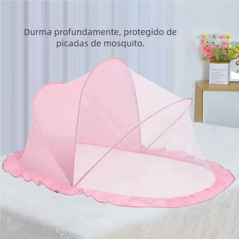 Mosquiteiro Infantil Dobrável Premium - Rede Mosquiteira Portátil para Bebê Seguro
