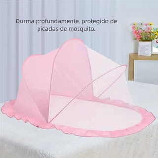 Mosquiteiro Infantil Dobrável Premium - Rede Mosquiteira Portátil para Bebê Seguro