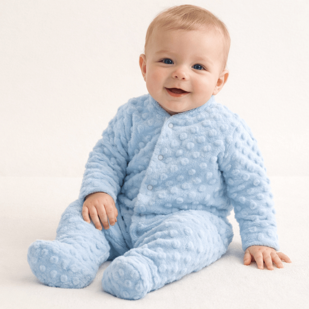 Macacão Bebê Soft com Pé Reversível Quentinho Inverno Frio Menino Menina 0 a 12 Meses