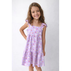 Vestido Infantil Menina Linho Tricoline Moda Infantil