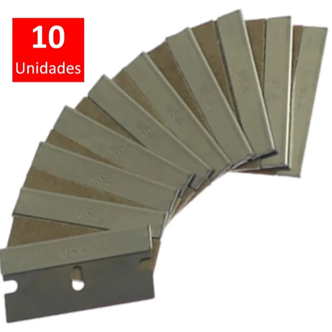 kit com 10 lâminas para Raspador Ratinho insulfilm película plotagem