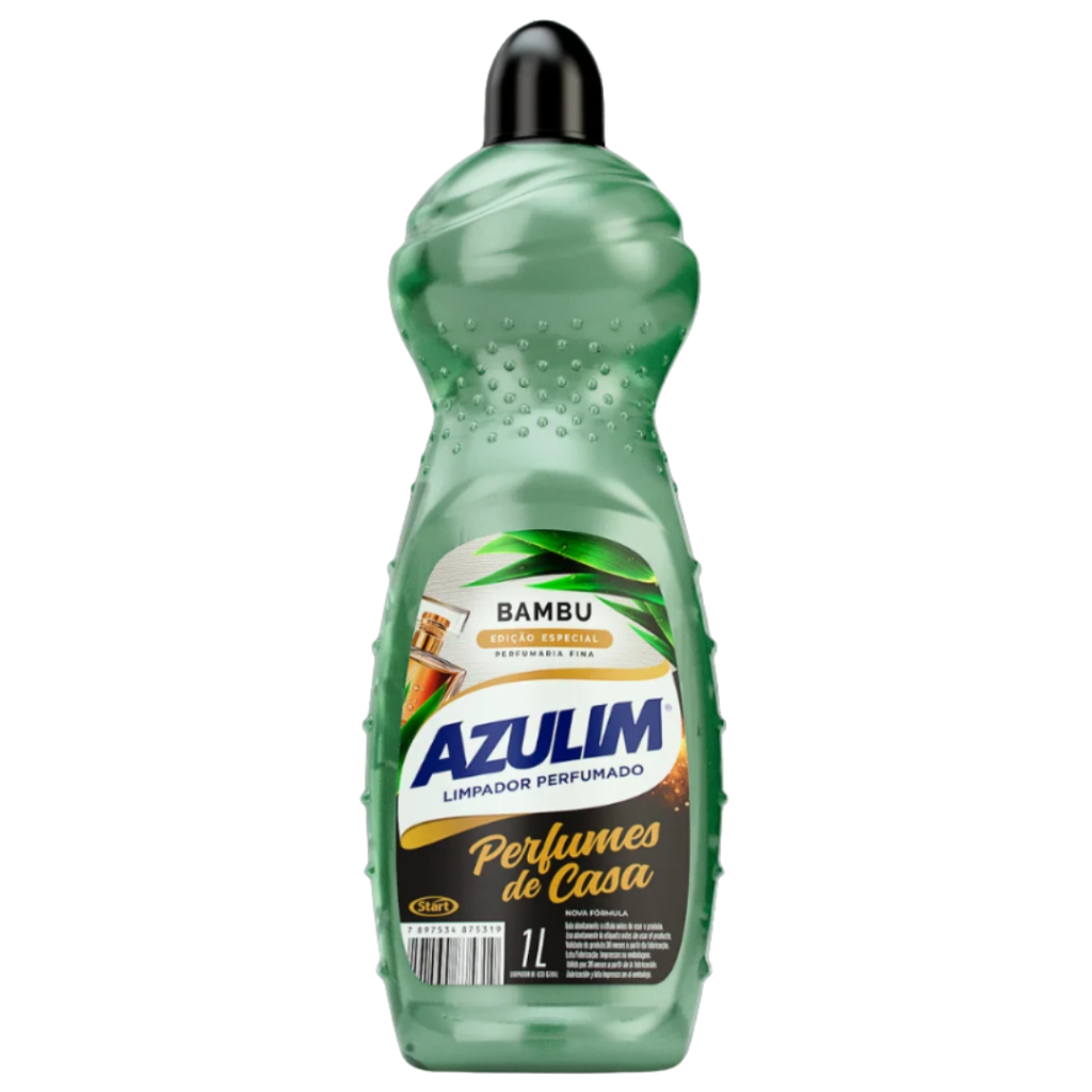 Azulim Limpador Perfumado Bambu 1L Edição Especial Perfume de Casa Aroma Suave e Sofisticado