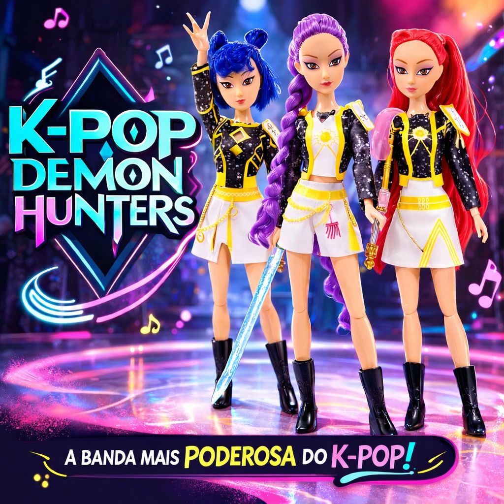 Bonecas KPOP que Cantam Demon Hunters Fashion – Bonecas Articuladas  Estilo K-Pop Colecionáveis Infantil em Oferta na Shopee