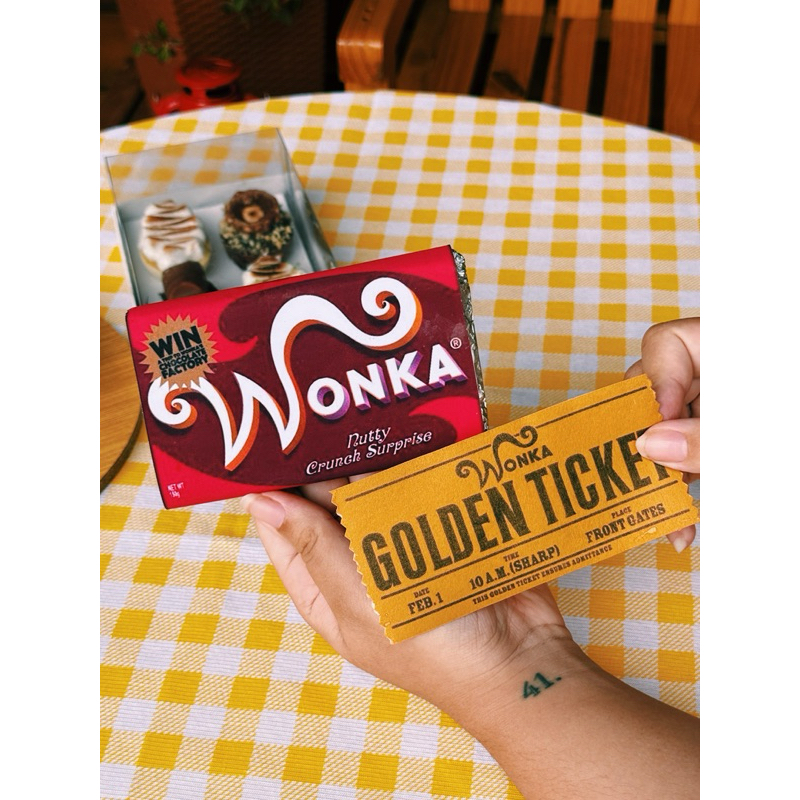 Presente Criativo Páscoa Chocolate Wonka’s 140gr + Bilhete Dourado em Oferta na Shopee