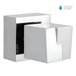 Acabamento Abstra Registro Metal/ABS Cromado Padrão Deca 16 Estrias 1/2 ou 3/4 Pressão ou Gaveta