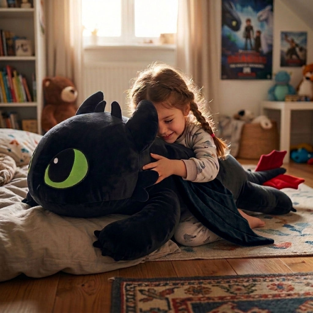 Xuxão Banguela 110cm Pelúcia Gigante Fúria da Noite Travesseiro de Corpo Super Macio Para Abraçar