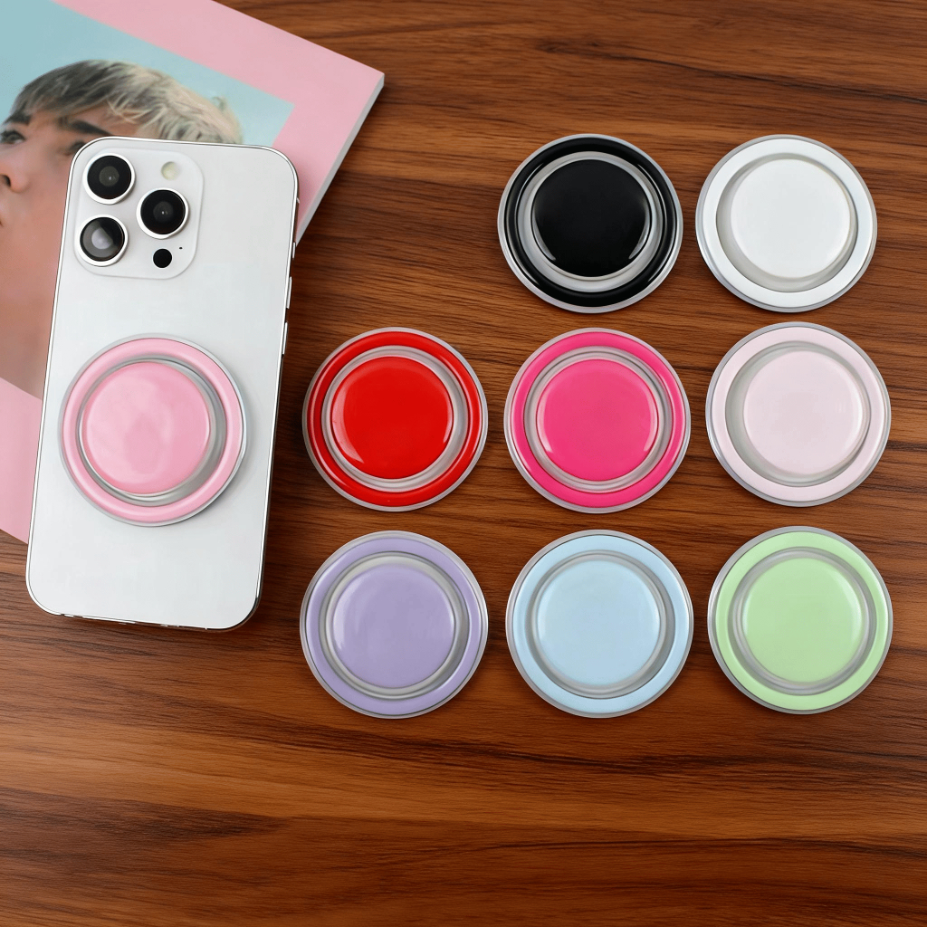 Suporte Magnético Ajustável para Celular Grip Colorido em Anel em Oferta na Shopee