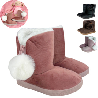 Pantufa Bota Infantil Peluciada Polar Confortável Antiderrapante Premium em Oferta na Shopee
