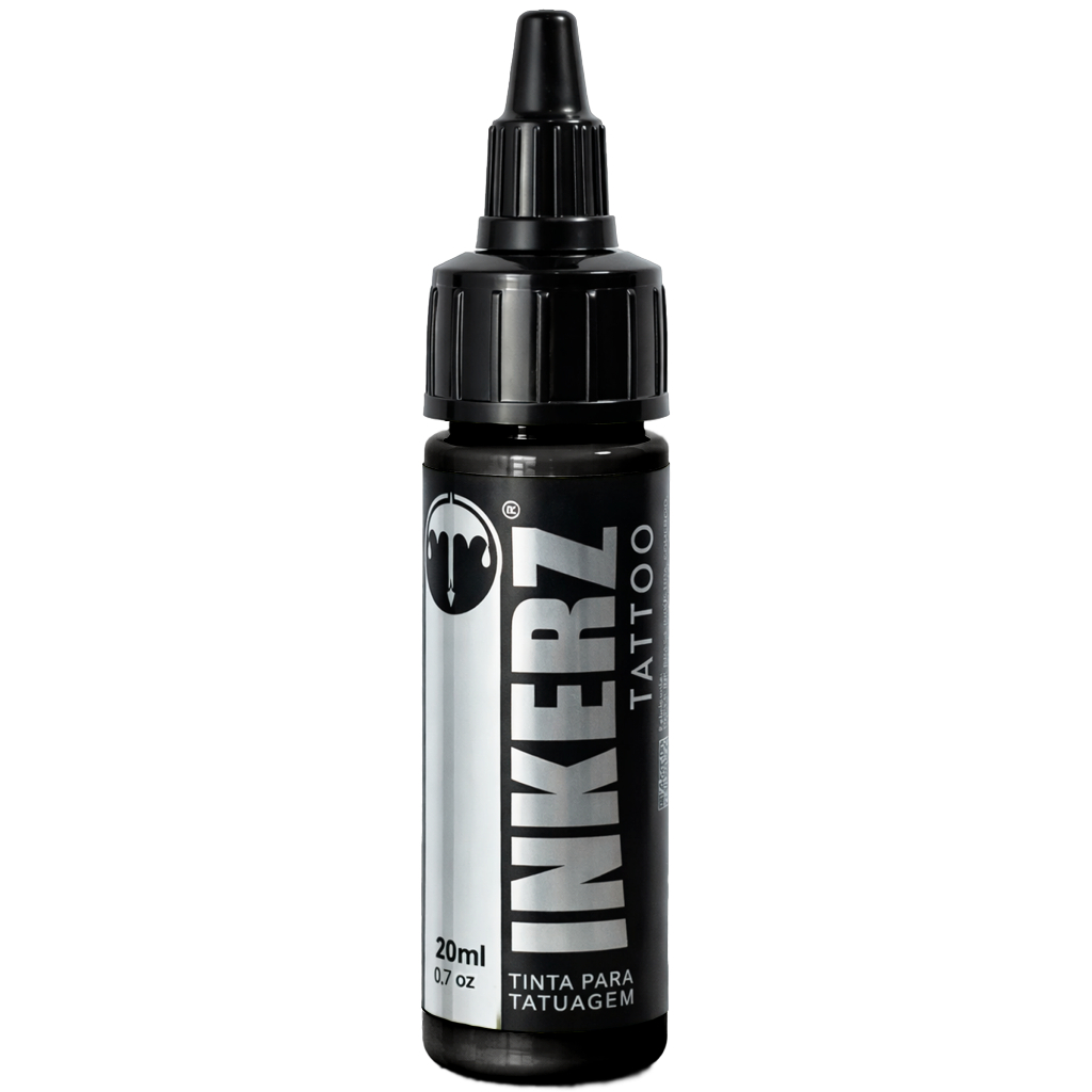 Tinta para tatuagem inkerz profissional 20 ml cores variadas tattoo preto branco vermelho