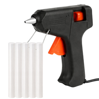 kit Pistola de Cola Quente mais 5 Bastões Transparente em Oferta na Shopee