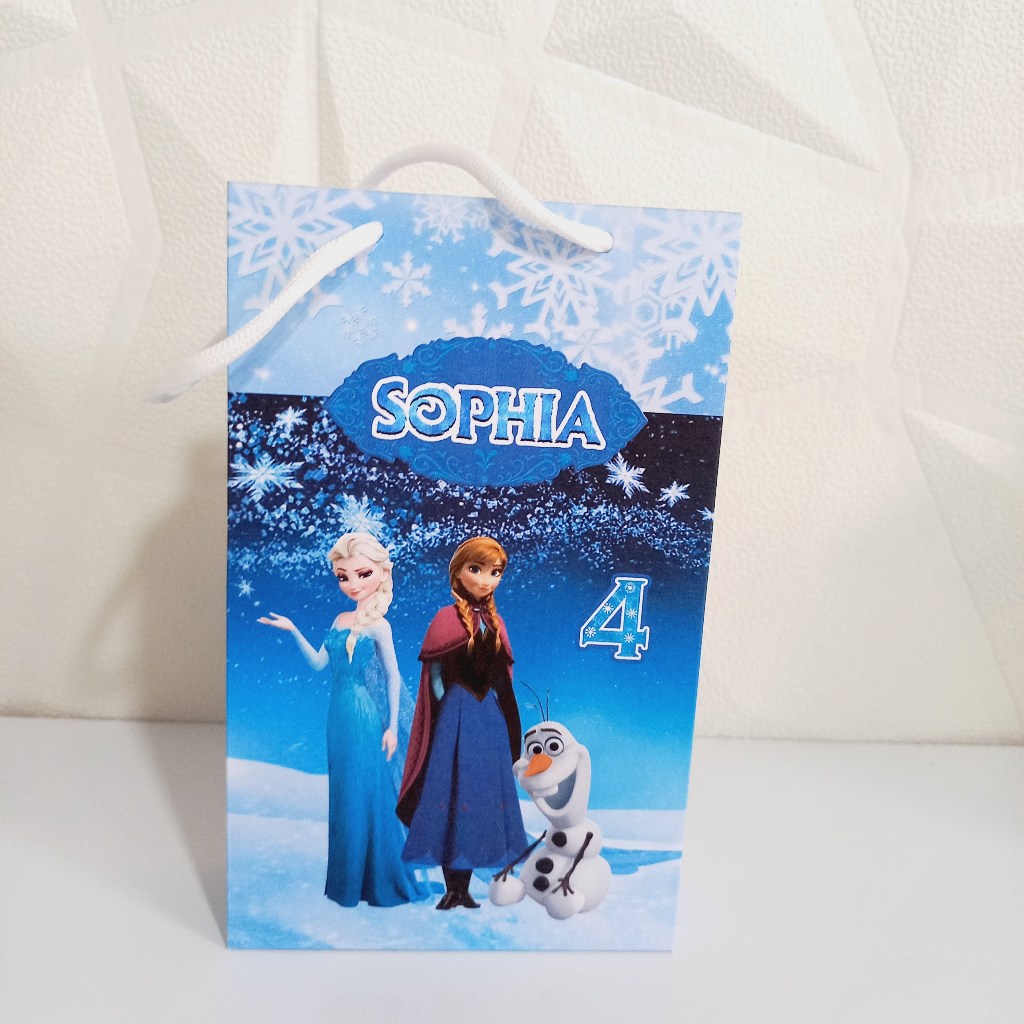 Sacolinha Frozen  I Tamanho P  Personalizadas  PEGUE E MONTE/Lembrancinha de Festa /Aniversário