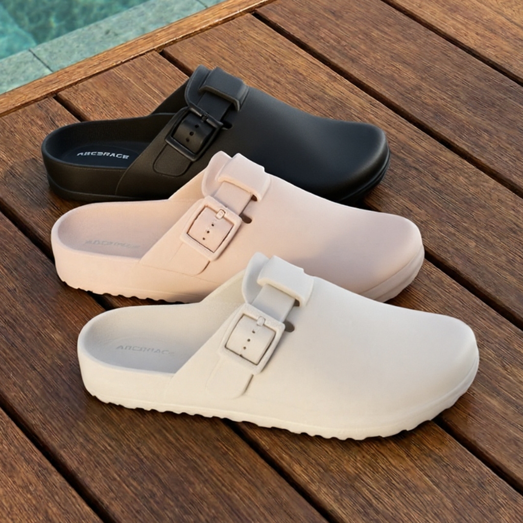 Chinelo Sandália Feminina Birken Papete EVA Plataforma Antiderrapante Confortável Ortopédico Verão Blogueira