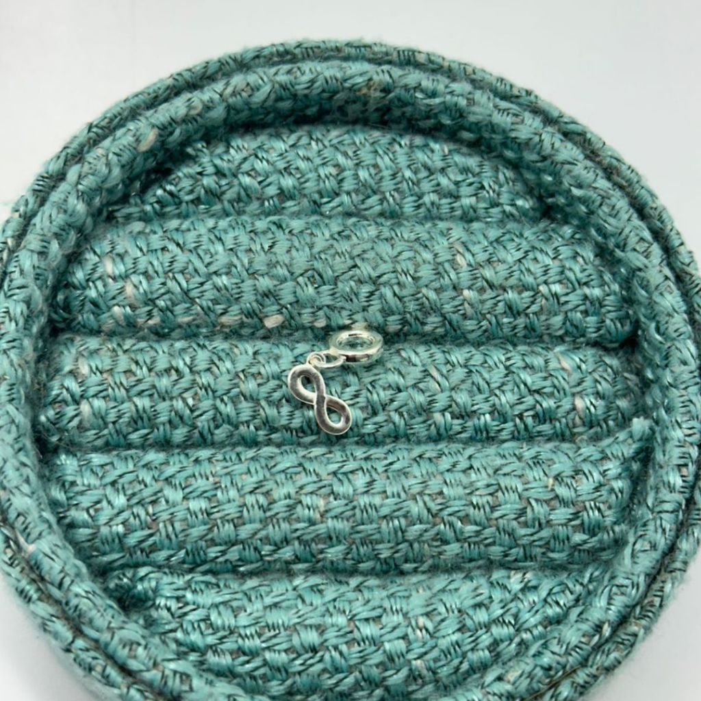 Berloque para Pulseira de Prata 925 Infinito Liso