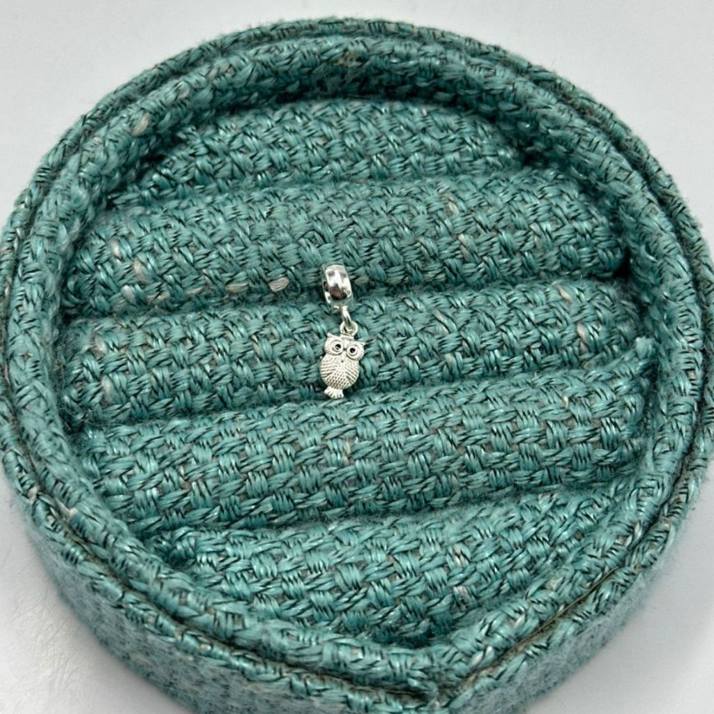 Berloque prata 925 coruja pequena