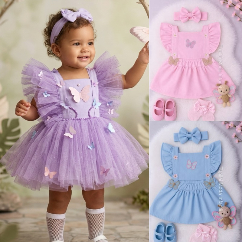 Romper Temático Jardim Encantado  Roupa Festa Aniversário Mesversario Tema bosque borboleta em Oferta na Shopee