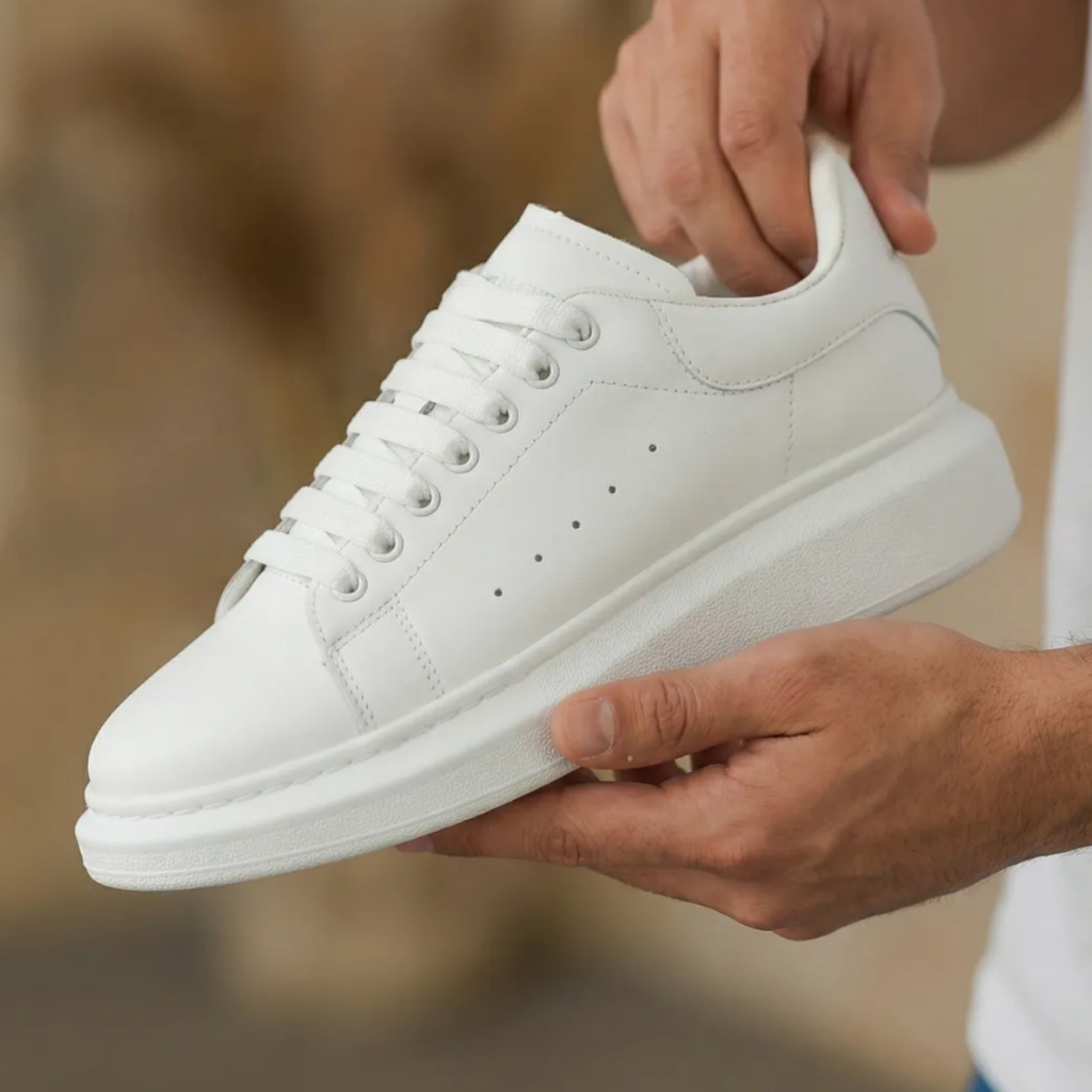 Tênis Masculino Casual Clássico Branco Barato Oferta do Dia Premium Luxo Dia a Dia