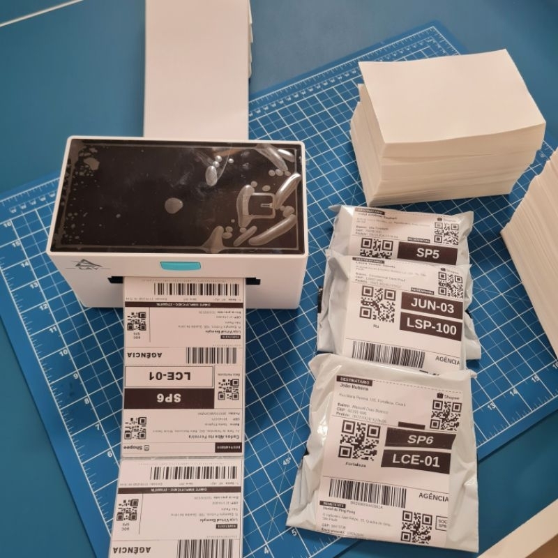 Etiqueta Térmica adesiva 10x15 para impressoras Térmicas