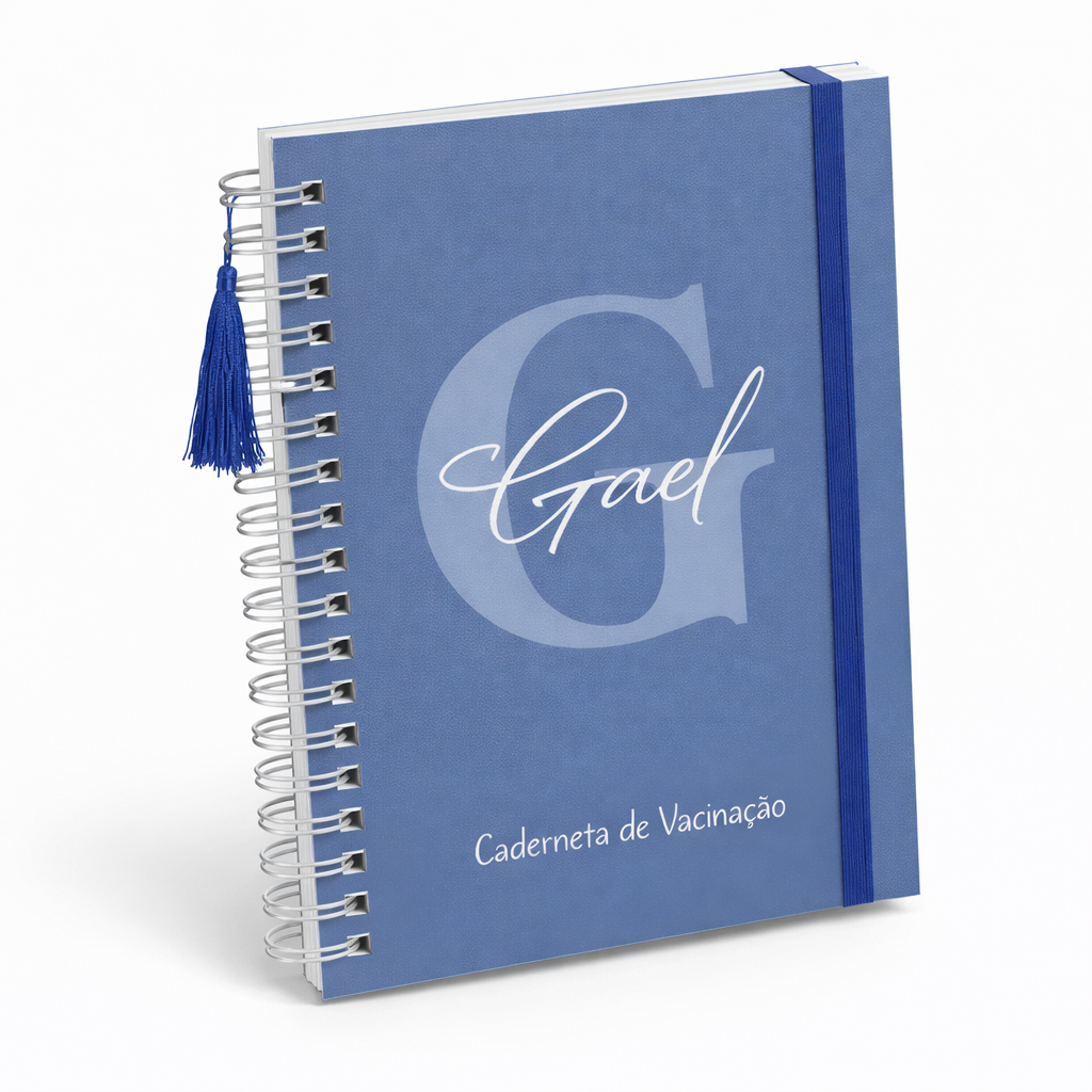 Caderneta De Saúde/Vacina Vários Modelos Menino Capa Dura com Elástico