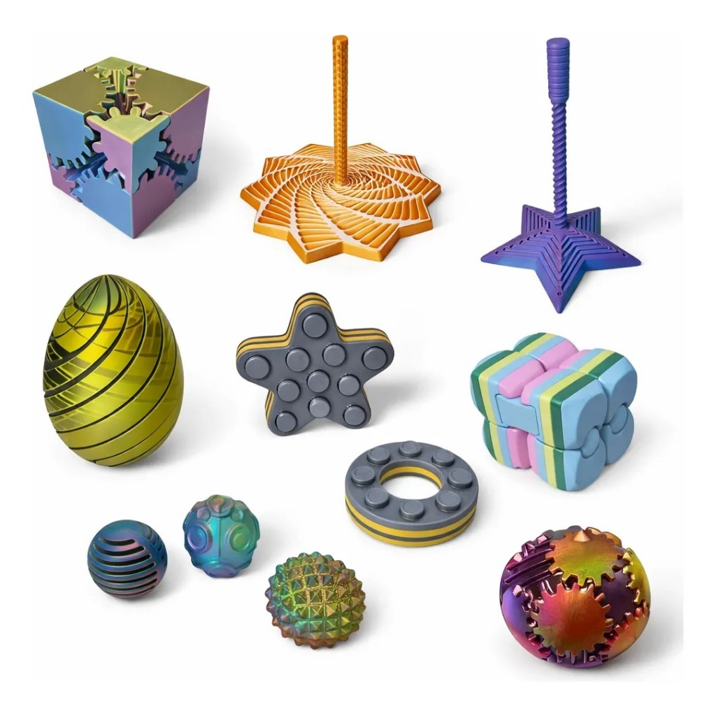 Kit Diamante Brinquedo Sensoriais Sensory Balls Calmante Autismo ou TDAH