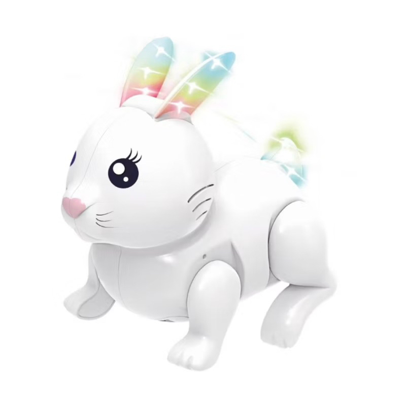 Brinquedo Coelho com LED e Música – Anda Sozinho, Interativo e Divertido Presente Páscoa em Oferta na Shopee