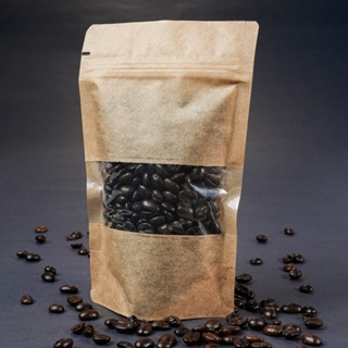 Saco Stand Up Pouch Kraft Com Visor e Zíper Zip Lock 10x16cm 50/100/200 Unid em Oferta na Shopee