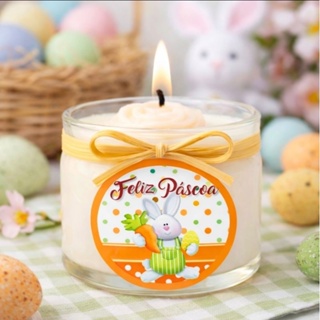 Vela Aromática Feliz Páscoa Chocolate Belga Premium 🍫 Presente de Páscoa Lembrancinha Delicada Decoração Mesa Páscoa em Oferta na Shopee