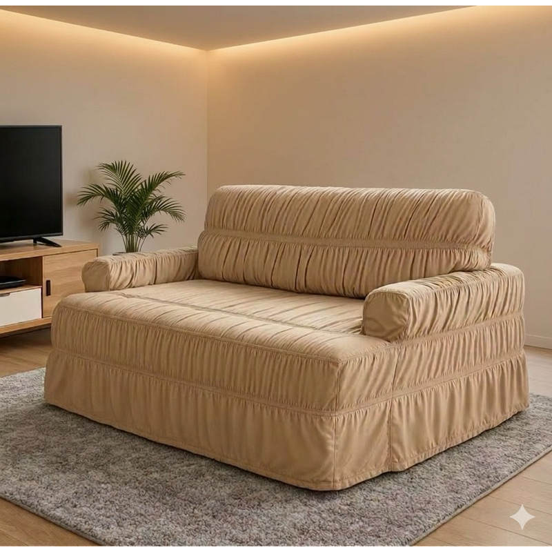 Capa Para Sofá De 4 Lugares King Grande 21 Elásticos – Retrátil