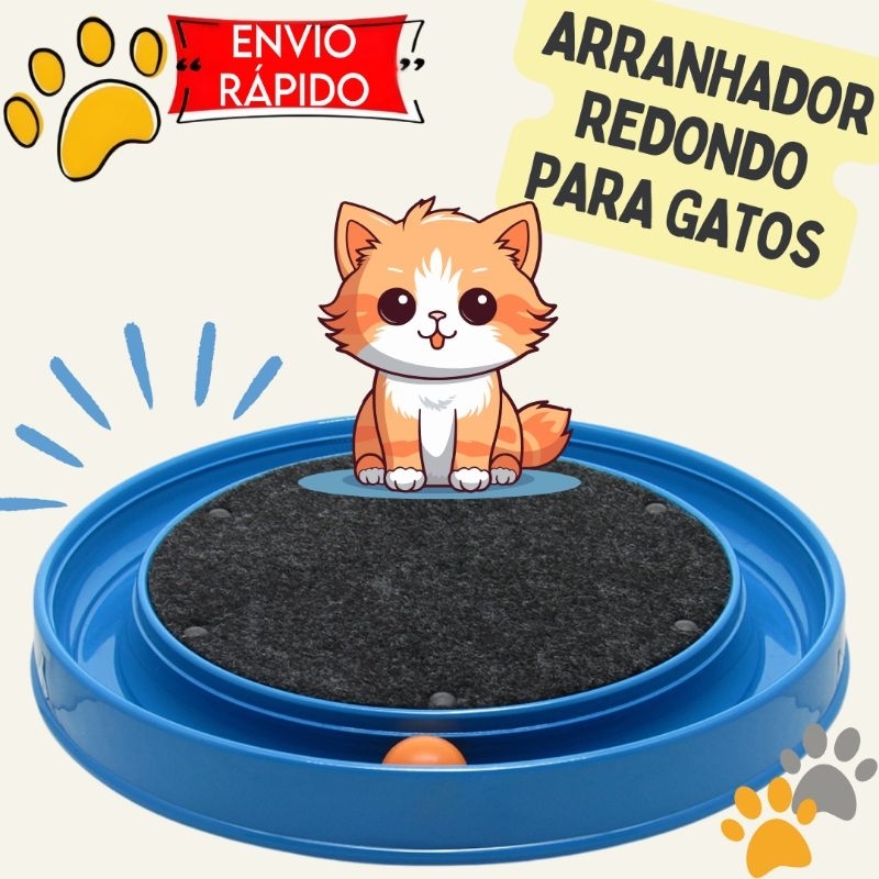 Arranhador para Gatos com bolinha Brinquedo Gatos furacão pet