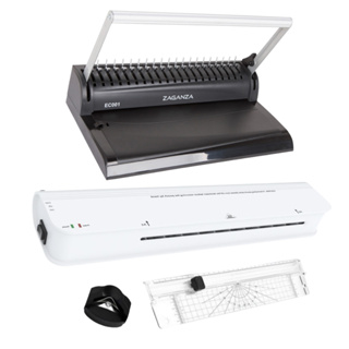 Kit Plastificadora A4 + Guilhotina + Encadernadora Plastificação em Oferta na Shopee