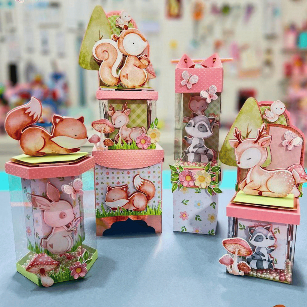 Kit Caixas Personalizadas Luxo –BOSQUE  ENCANTADO Lembrancinhas para Festas e Aniversários