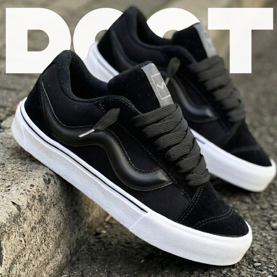 Tenis KN Skatista Unissex Minimalista Solado Reto Confortavel em Oferta na Shopee