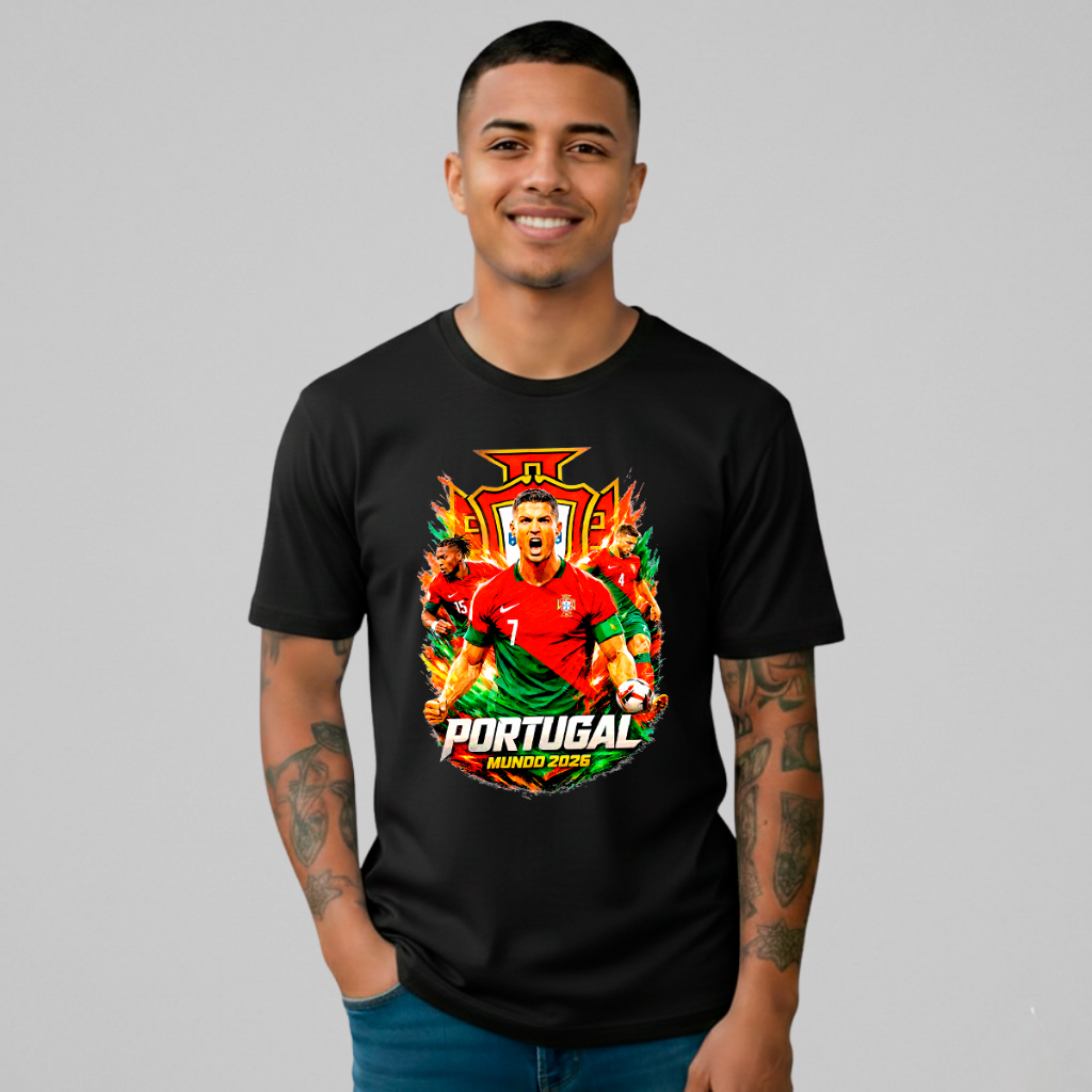 Camiseta Camisa Portugal CR7 Futebol Rolisore