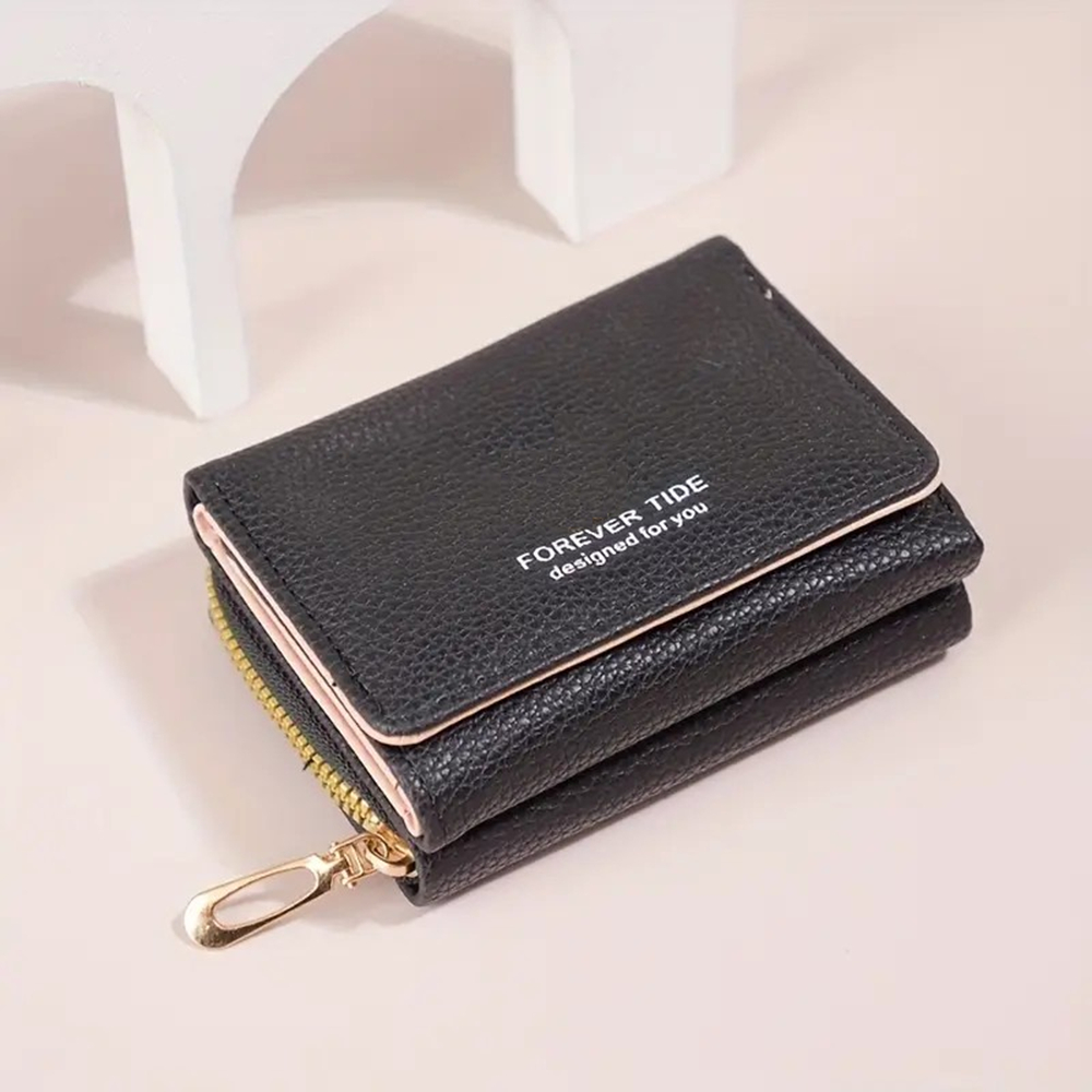 Carteira Feminina Porta Cartões CNH Identidade em Couro PU FARMFUN