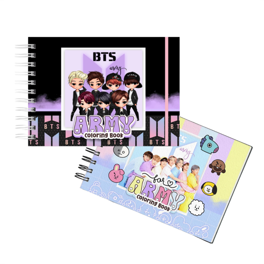 BTS Livro De Colorir Kpop 50 Folhas Capa Dura Presente Para Fãs